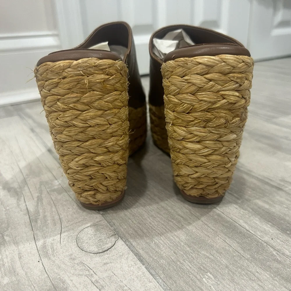 Paloma Barcelo Sz 41/10.5 Woven Platform Wedge Espadrilles Ritmo Jute